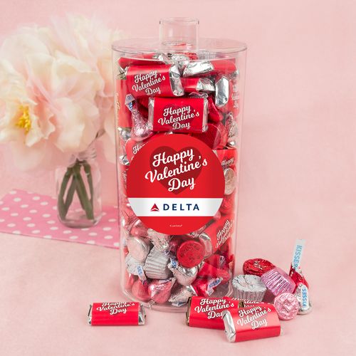 Personalized Valentine's Day Classic Heart Add Your Logo Canister 2 lb
