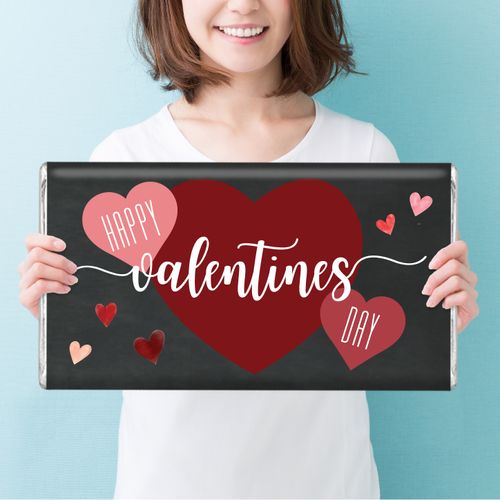 Personalized Valentine's Day Chalkboard Giant 5lb Hershey's Chocolate Bar