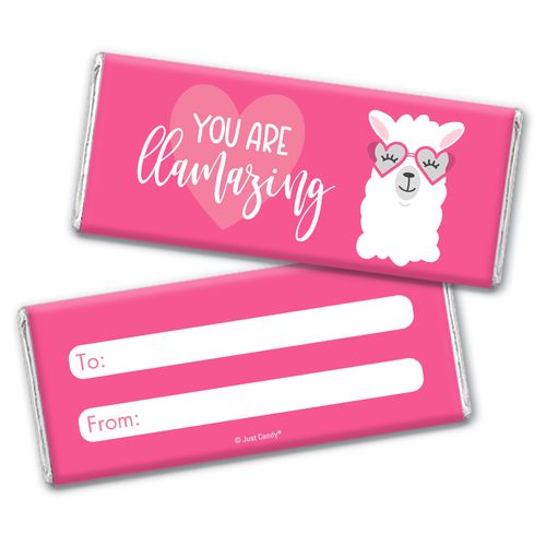 Fill in the Blank Valentine's Day Llama Love Chocolate Bar Wrappers