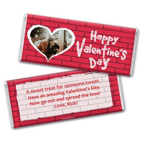 Personalized Valentine's Day Grafitti Valentine Chocolate Bar Wrappers Only
