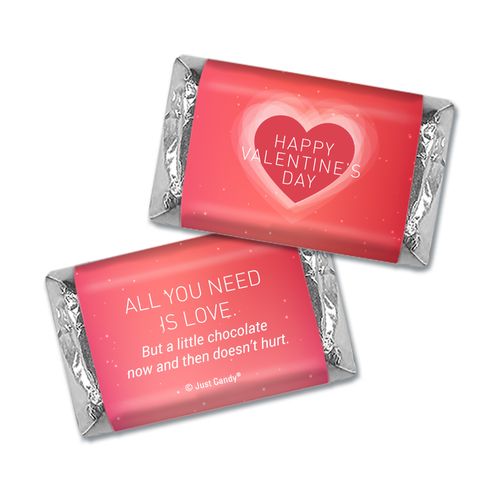 Personalized Valentines Dreamy Heart Mini Wrappers Only