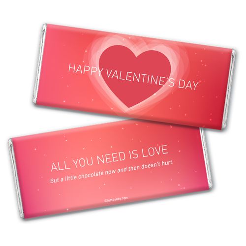 Personalized Valentine's Day Dreamy Heart Hershey's Chocolate Bar & Wrapper