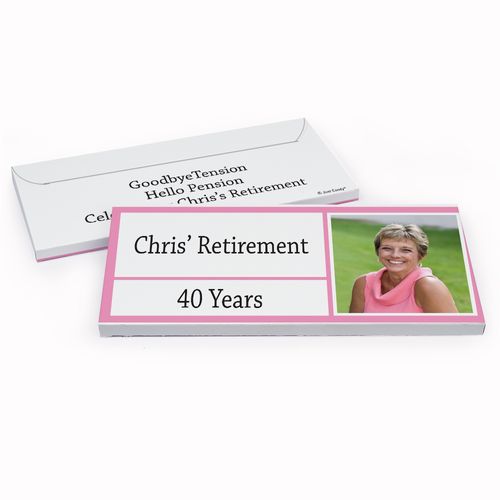 Deluxe Personalized Kudos Retirement Hershey's Chocolate Bar in Gift Box
