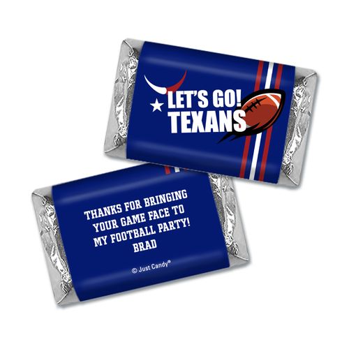 Personalized Texans Football Party Hershey's Miniatures