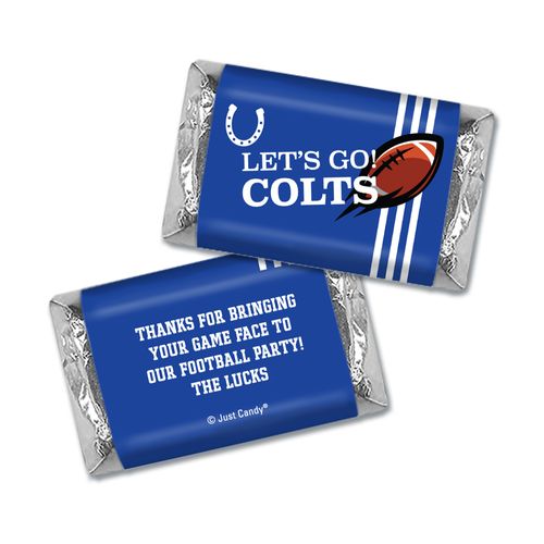 Personalized Colts Football Party Hershey's Miniatures Wrappers