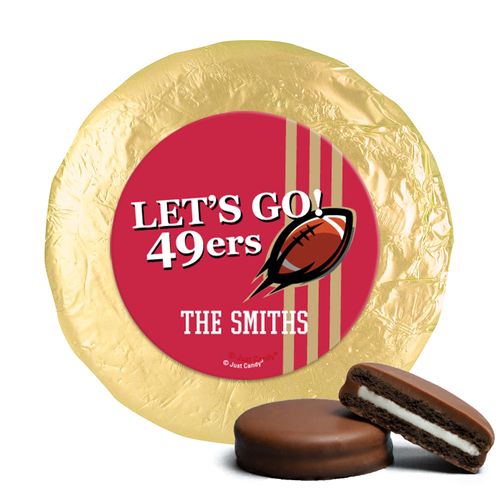 Personalized 49ers Football Party Chocolate Covered Oreos
