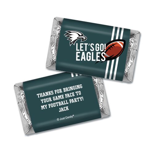 Personalized Eagles Football Party Hershey's Miniatures