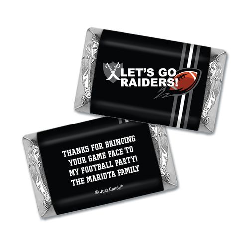 Personalized Raiders Football Party Hershey's Miniatures