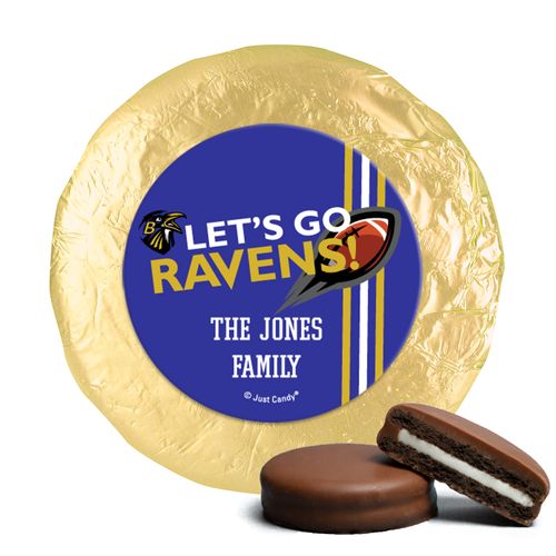 Personalized Ravens Football Party Chocolate Covered Oreos