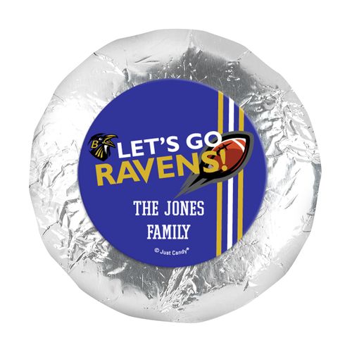 Personalized Ravens Football Party 1.25" Stickers (48 Stickers)