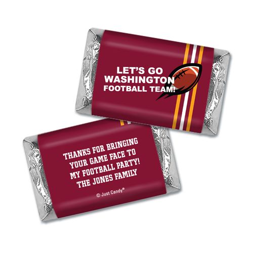 Personalized Washington Football Party Hershey's Miniatures Wrappers