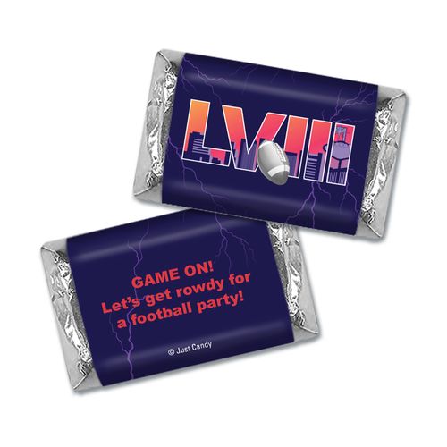 Personalized Football Party Themed Stadium Miniatures Wrappers