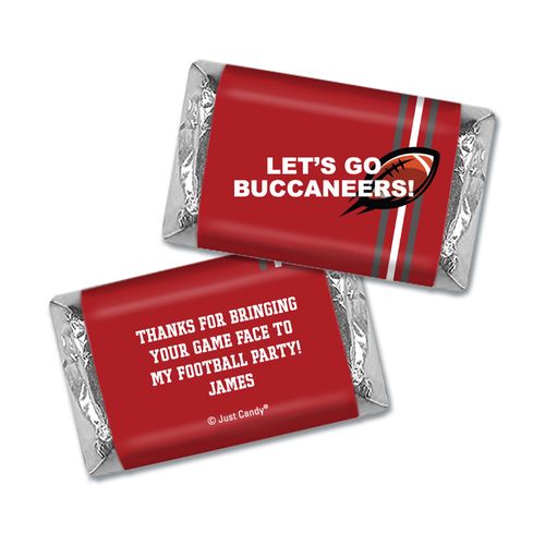 Personalized Buccaneers Football Party Hershey's Miniatures Wrappers