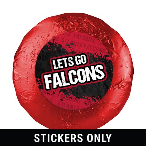 Let's Go Falcons 1.25" Stickers (48 Stickers)