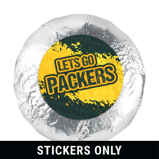 Let's Go Packers 1.25' Stickers (48 Stickers) 