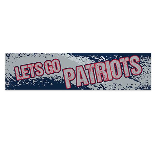 Let's Go Patriots Football Party 5 Ft. Banner
