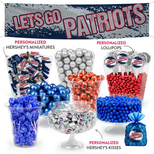Lets Go Patriots Deluxe Candy Buffet