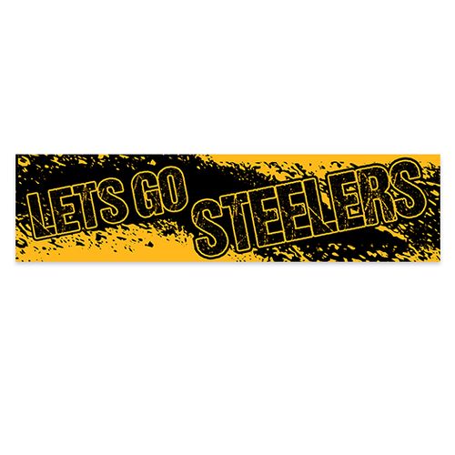 Let's Go Steelers Football Party 5 Ft. Banner