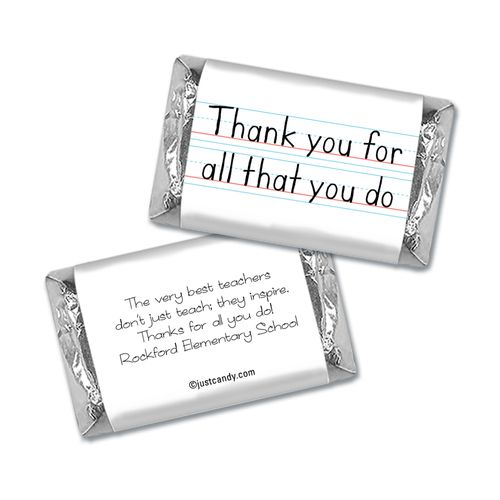 Handwritten Appreciation Personalized Miniature Wrappers
