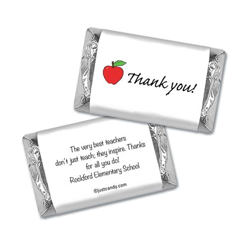 Appreciation Apple Personalized Miniature Wrappers