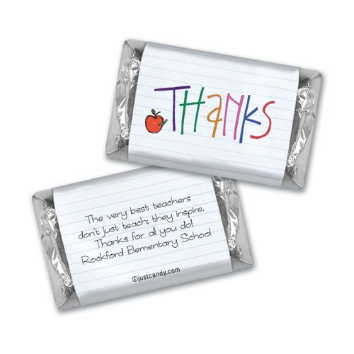 Notebook Thanks MINIATURES Candy Personalized Assembled