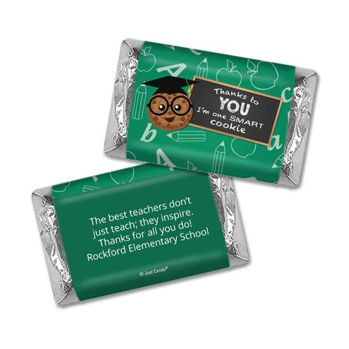 Personalized Teacher Appreciation One Smart Cookie Hershey's Miniatures Wrappers