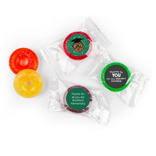 Personalized Life Savers 5 Flavor Candy - Teacher Appreciation One Smart Cookie