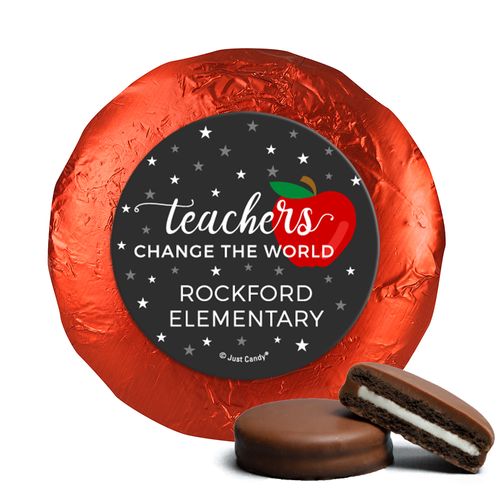 Personalized Teacher Appreciation Stars of a Scholar Chocolate Covered Foil Oreos s