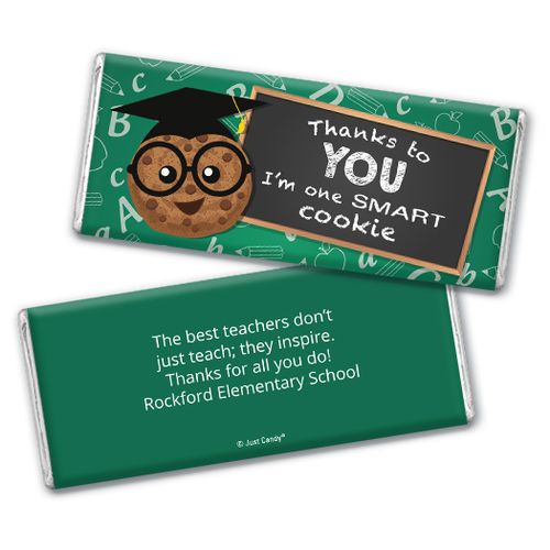 Personalized Teacher Appreciation One Smart Cookie Chocolate Bar