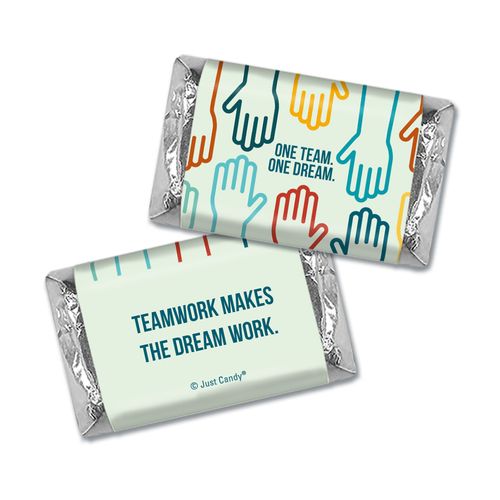 Personalized Business Teamwork Hershey's Miniatures - One Team One Dream