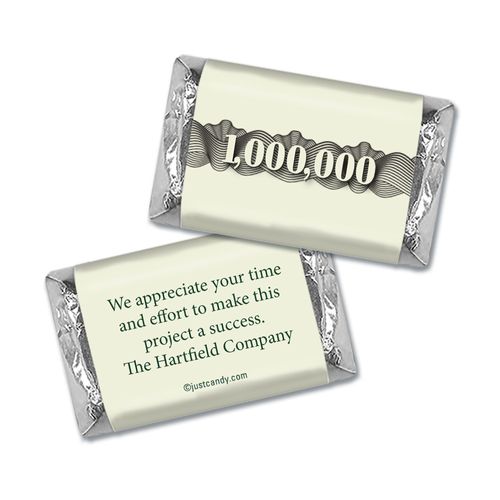 Personalized Hershey's Miniature Wrappers Only - Business Thank You Thanks a Million