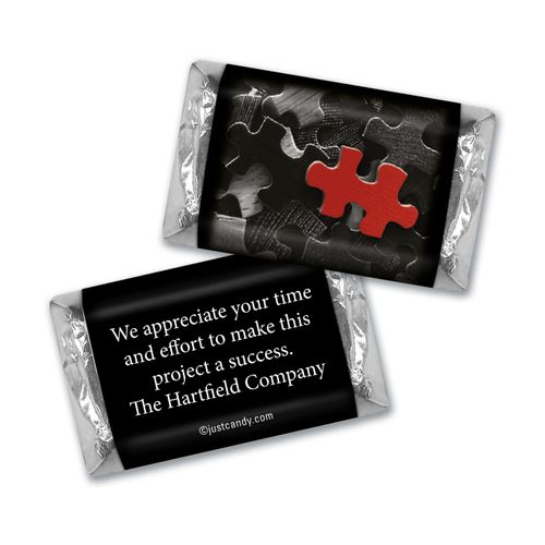 Personalized Hershey's Miniatures - Business Thank You Puzzle Key Piece
