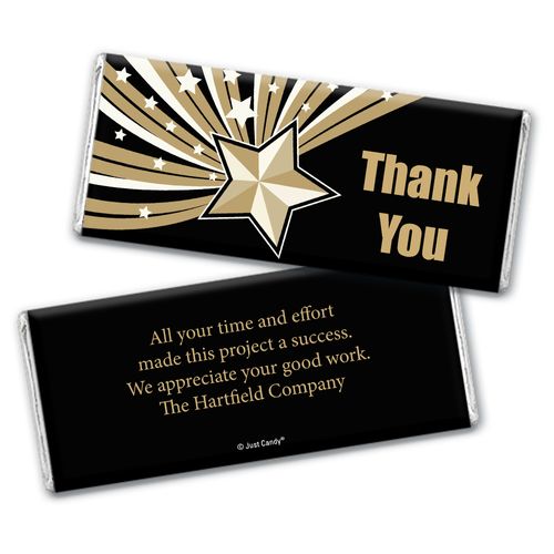 Star of Excellence Personalized Candy Bar - Wrapper Only