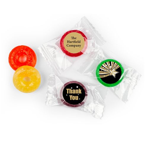Gold Star Personalized Thank You LIFE SAVERS 5 Flavor Hard Candy Assembled