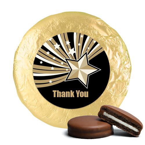 Business Thank You Chocolate Covered Oreos Gold Stars