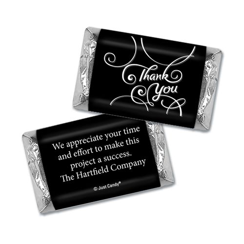 Personalized Hershey's Miniature Wrappers Only - Business Thank You Scroll