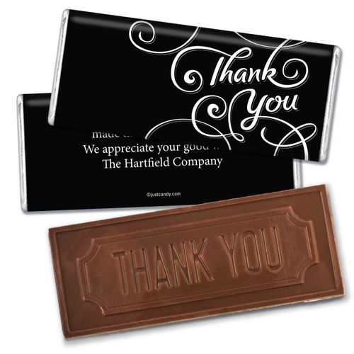 Surrounding ThanksEmbossed Thank You Bar Personalized Embossed Chocolate Bar Assembled