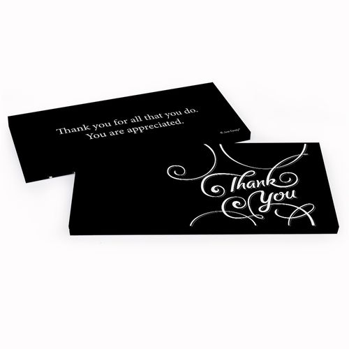 Deluxe Personalized Script Business Thank You Hershey's Chocolate Bar in Gift Box