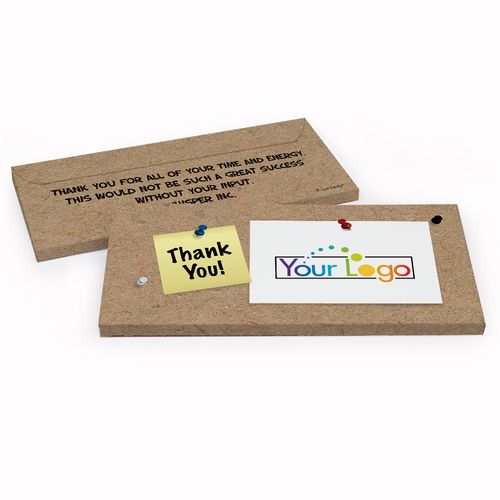 Deluxe Personalized Add Your Logo Business Thank You Hershey's Chocolate Bar in Gift Box