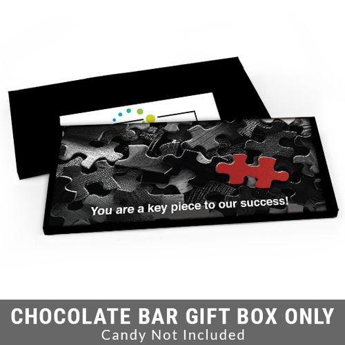 Deluxe Personalized Add Your Logo Business Thank You Candy Bar Favor Box