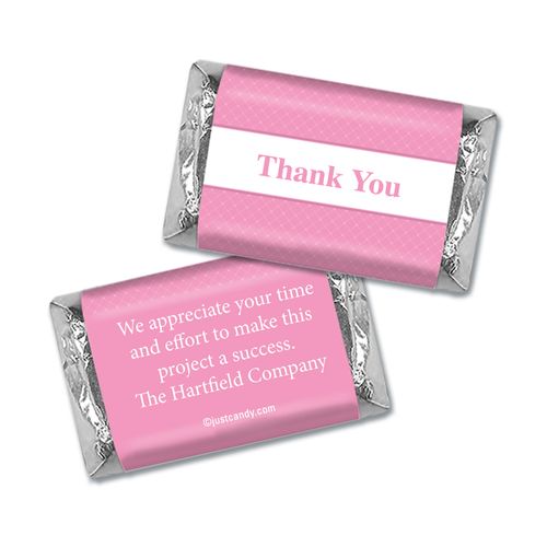 Personalized Hershey's Miniature Wrappers Only - Thank You Classic Crisscross