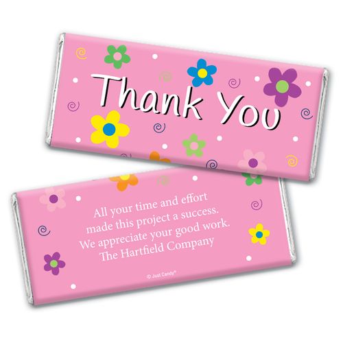 Dazzling Daisy Personalized Candy Bar - Wrapper Only