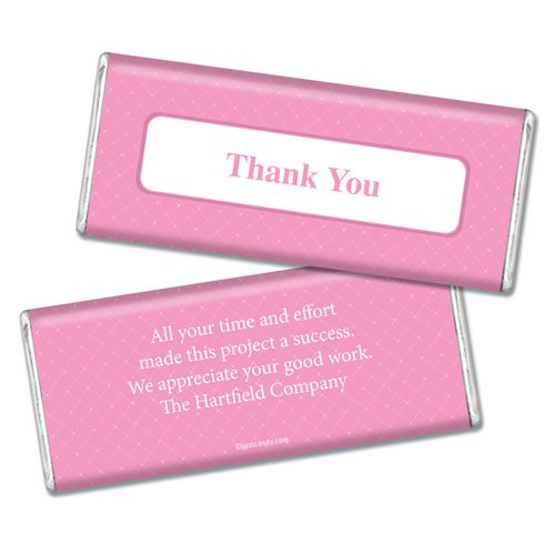 Thank You Personalized Chocolate Bar Classic Crisscross
