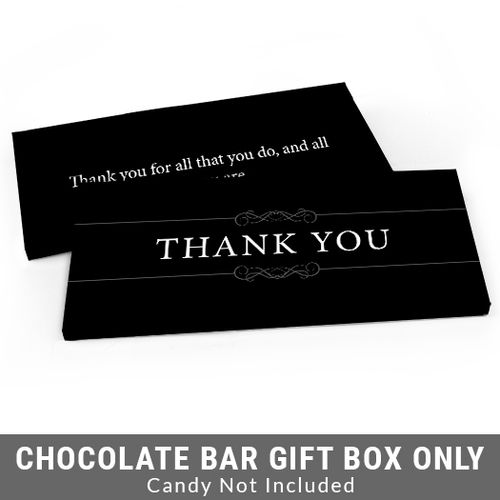 Deluxe Personalized Business Thank You Candy Bar Favor Box