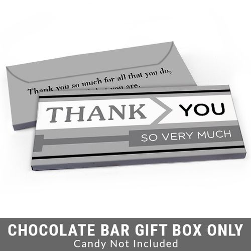 Deluxe Personalized To the Point Business Thank You Candy Bar Favor Box
