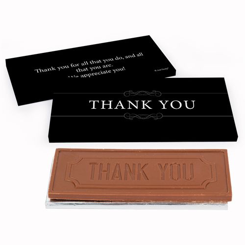 Deluxe Personalized Business Thank You Chocolate Bar in Gift Box