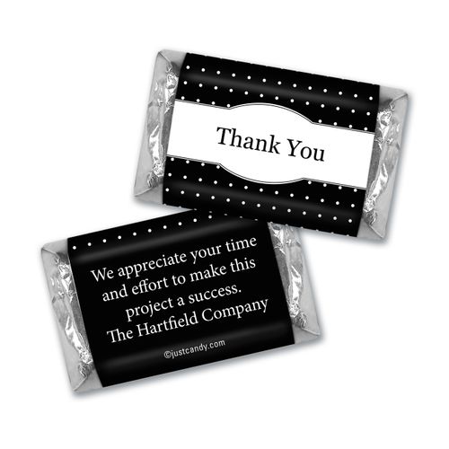 Personalized Hershey's Miniatures - Thank You Pin Dots