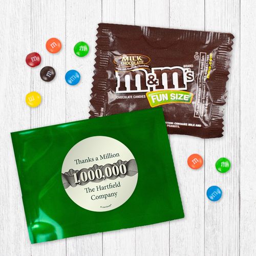 Personalized Business Thanks a Million - Milk Chocolate M&Ms