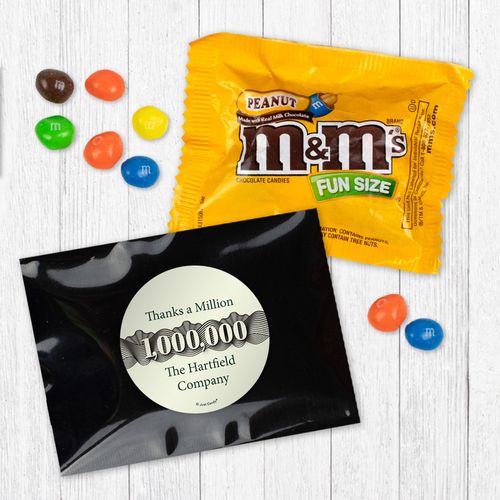 Personalized Business Thanks a Million - Peanut M&Ms