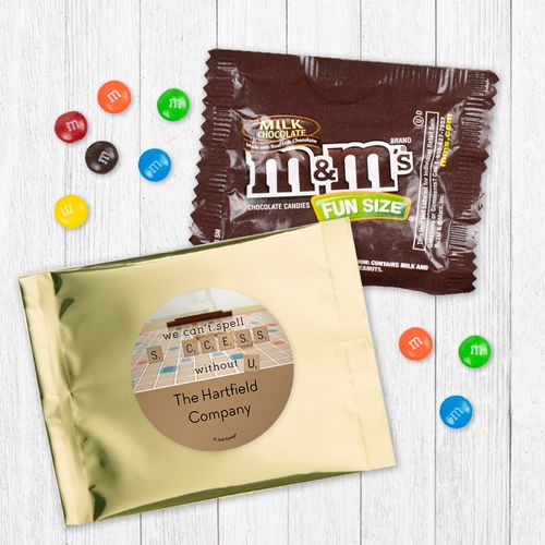 Personalized Business Thank You Scrabble Success - Milk Chocolate M&Ms